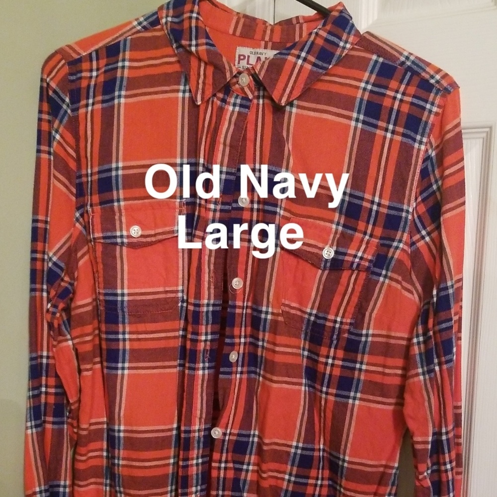 Plaid button down shirt